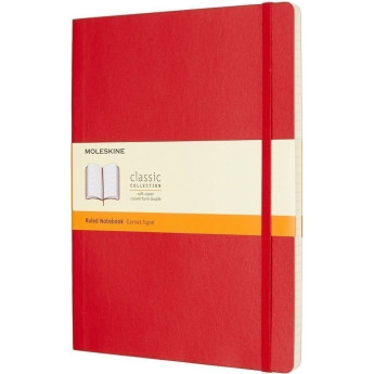 Блокнот MOLESKINE Classic Soft Pocket, линейка, красный